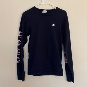 Navy blue Champion long sleeve shirt